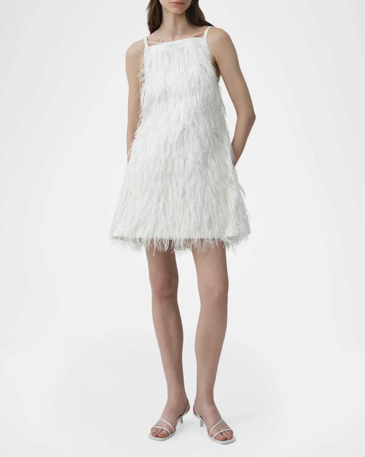Kalla Feather Mini Dress - thumbnail 2