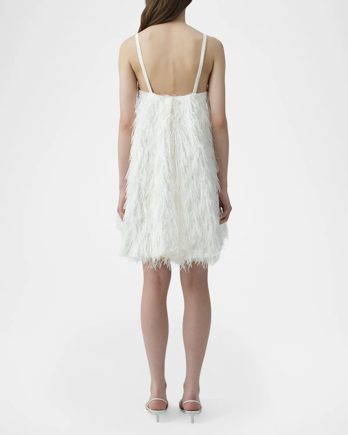 Kalla Feather Mini Dress - thumbnail 3