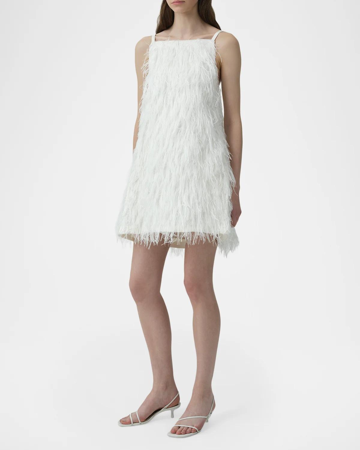 Kalla Feather Mini Dress - thumbnail 4