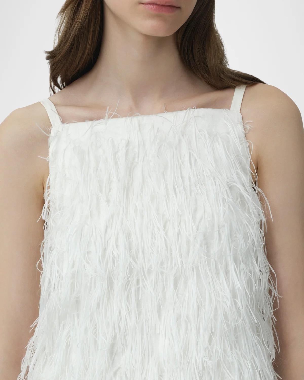 Kalla Feather Mini Dress - thumbnail 5