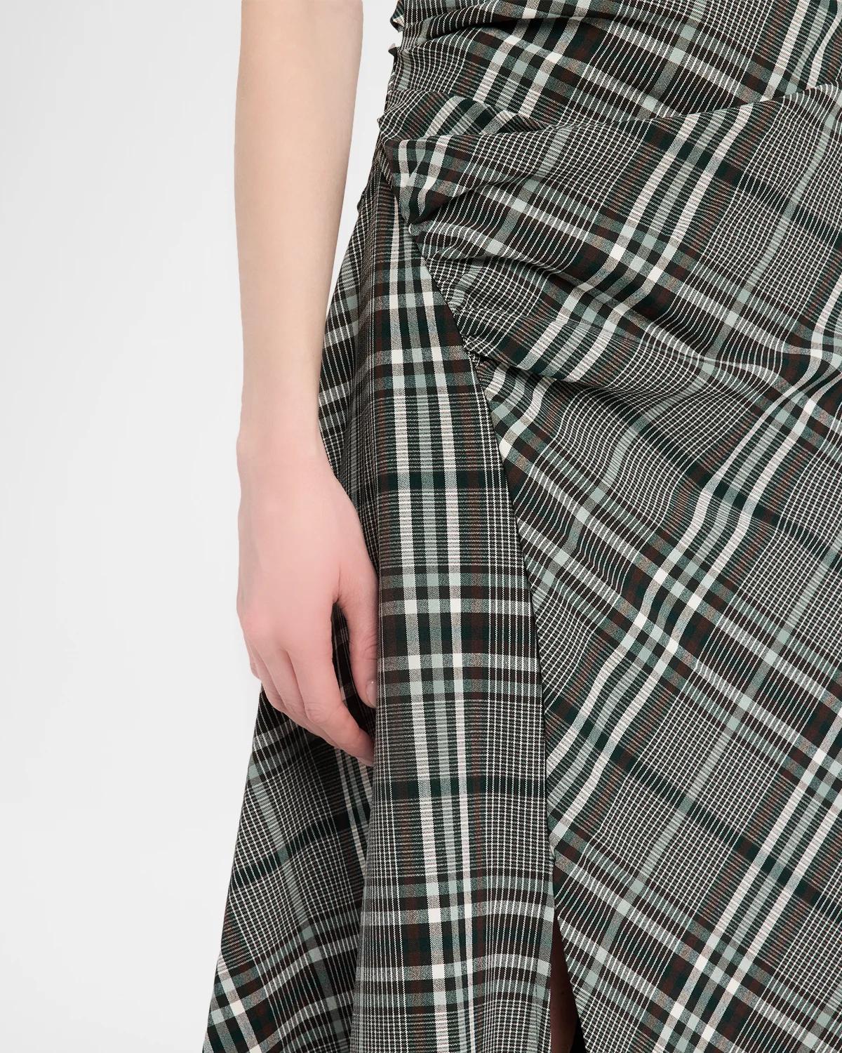 Burke Plaid Cowl-Neck Maxi Dress - thumbnail 10