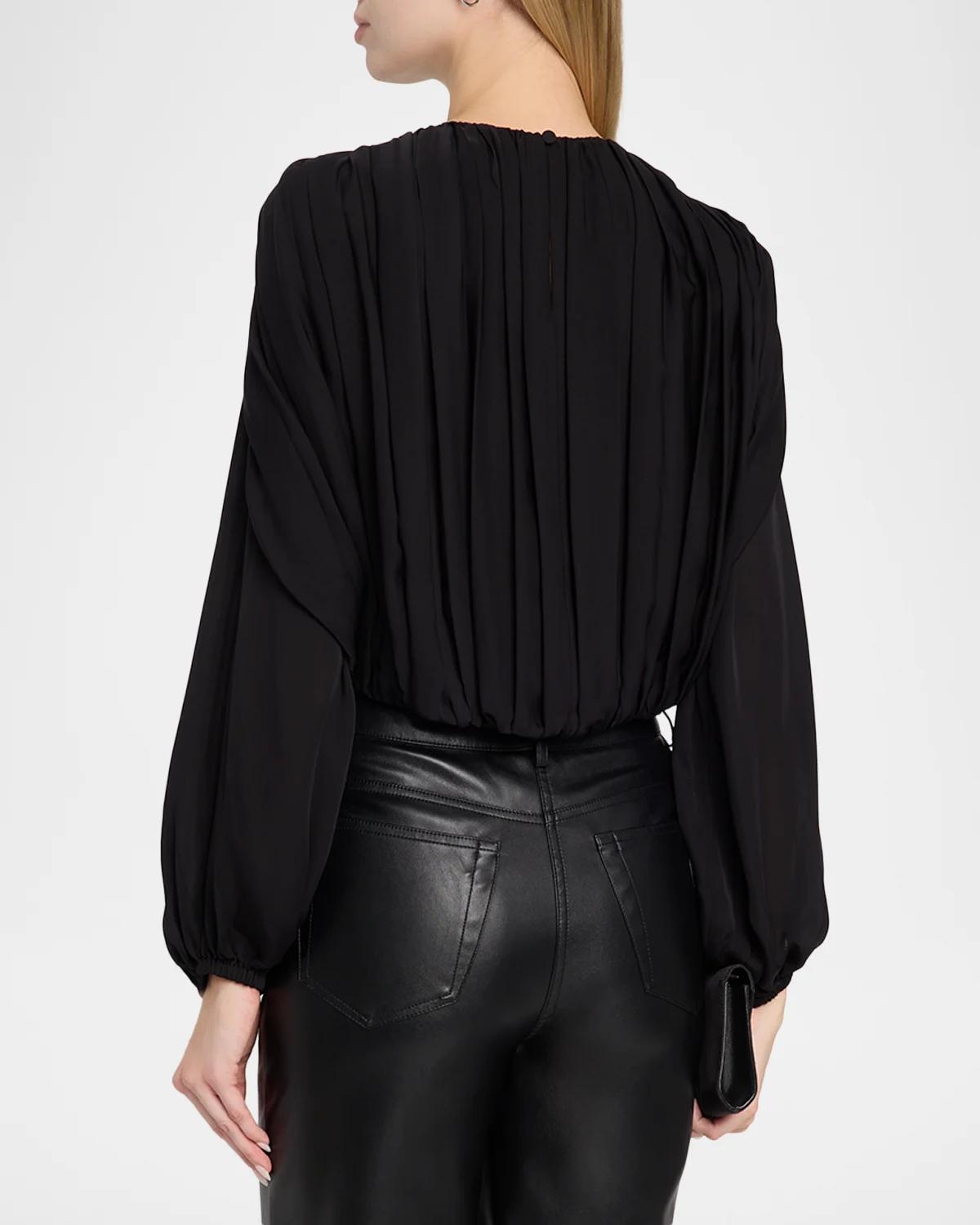 Frida Pleated Blouse - thumbnail 3