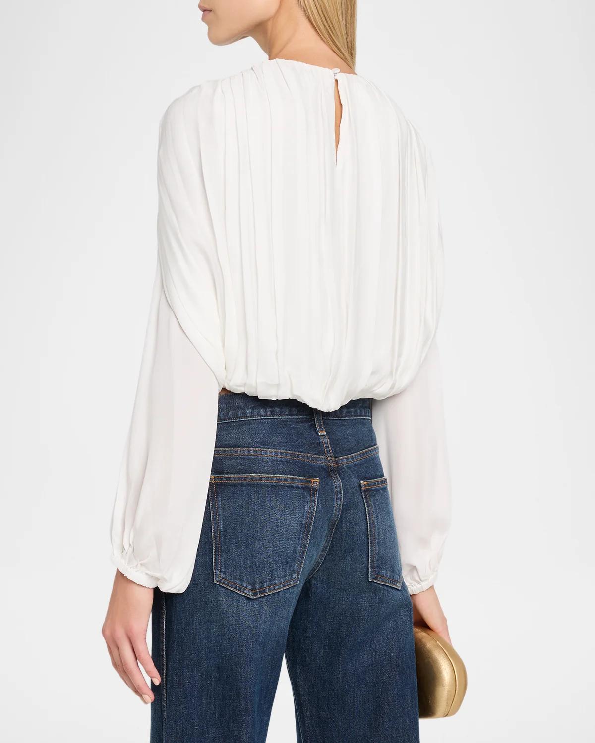 Frida Pleated Blouse - thumbnail 8