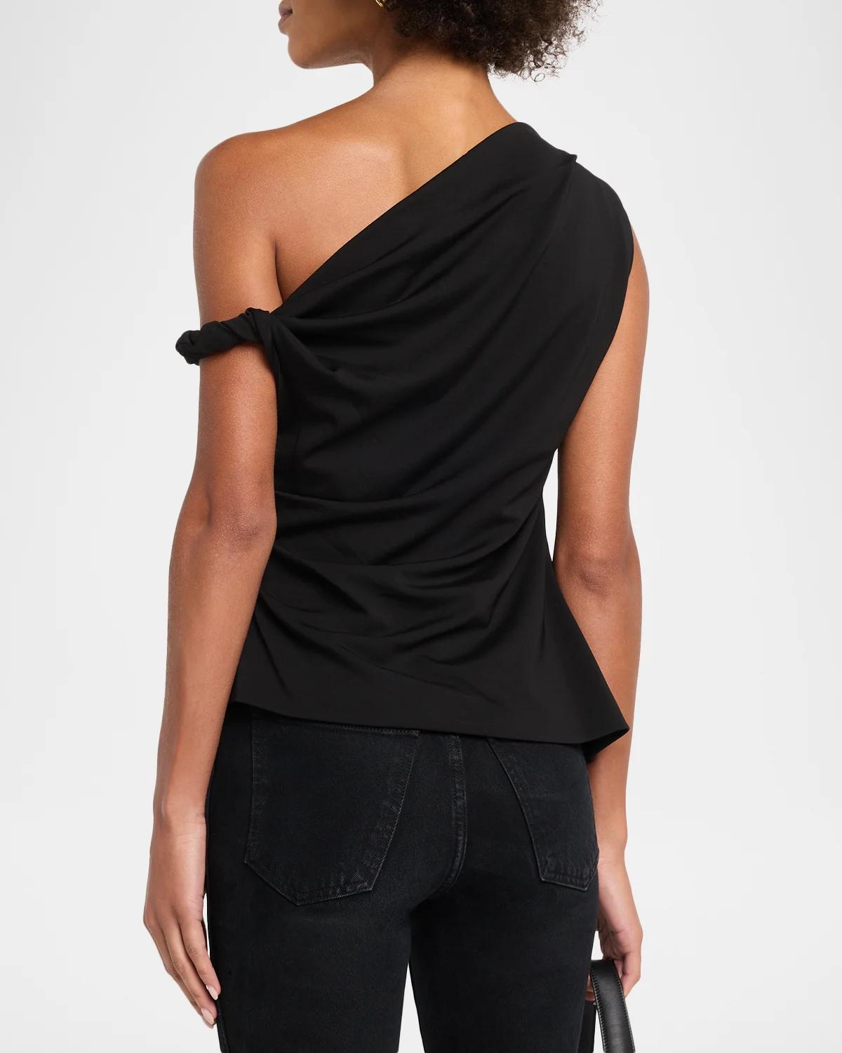Zerra Draped Asymmetric Top - thumbnail 3