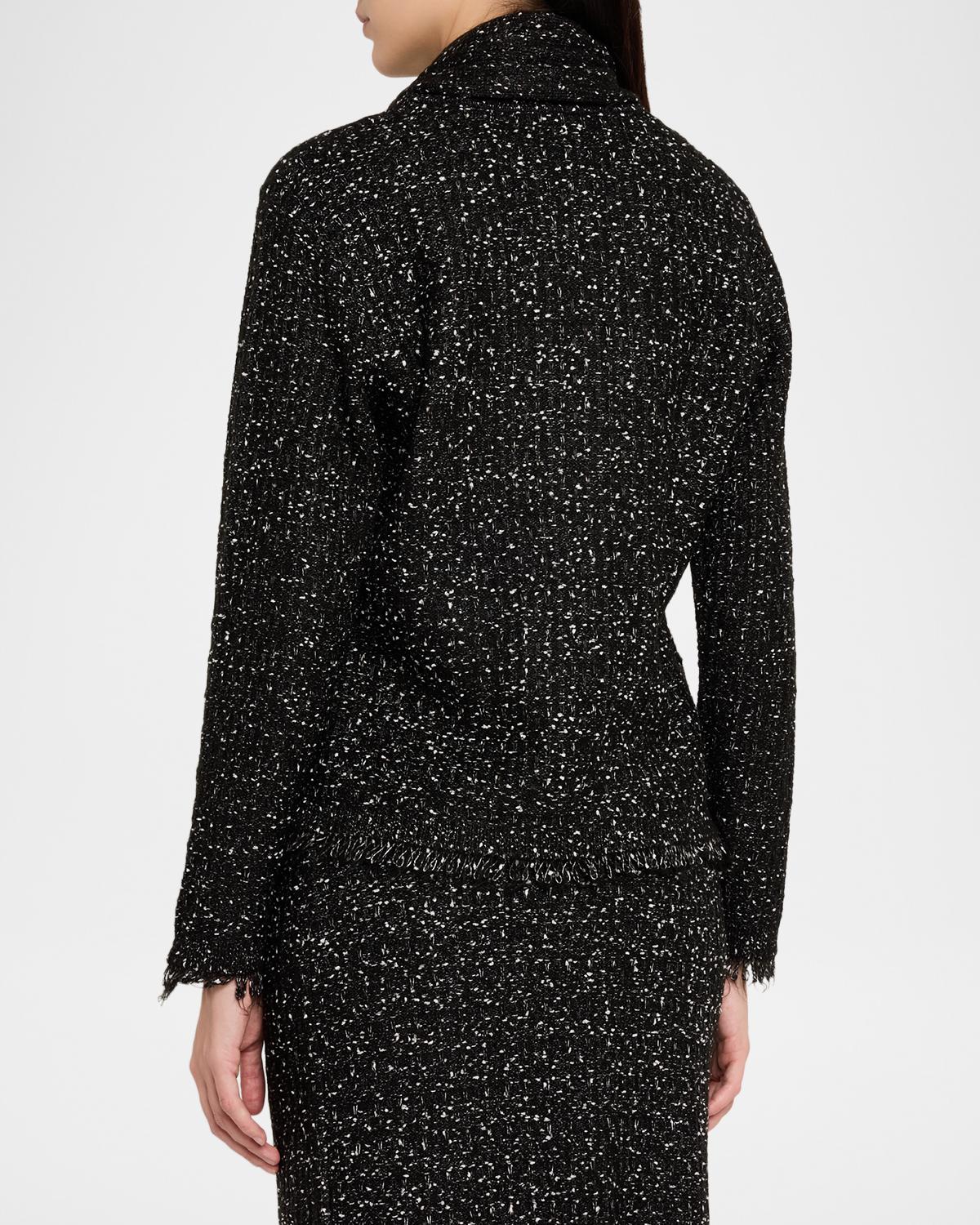 Faye Fringed Metallic Knit Sweater - thumbnail 3