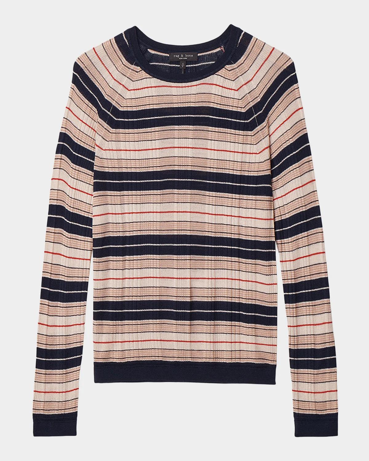 Teresa Striped Silk-Blend Sweater