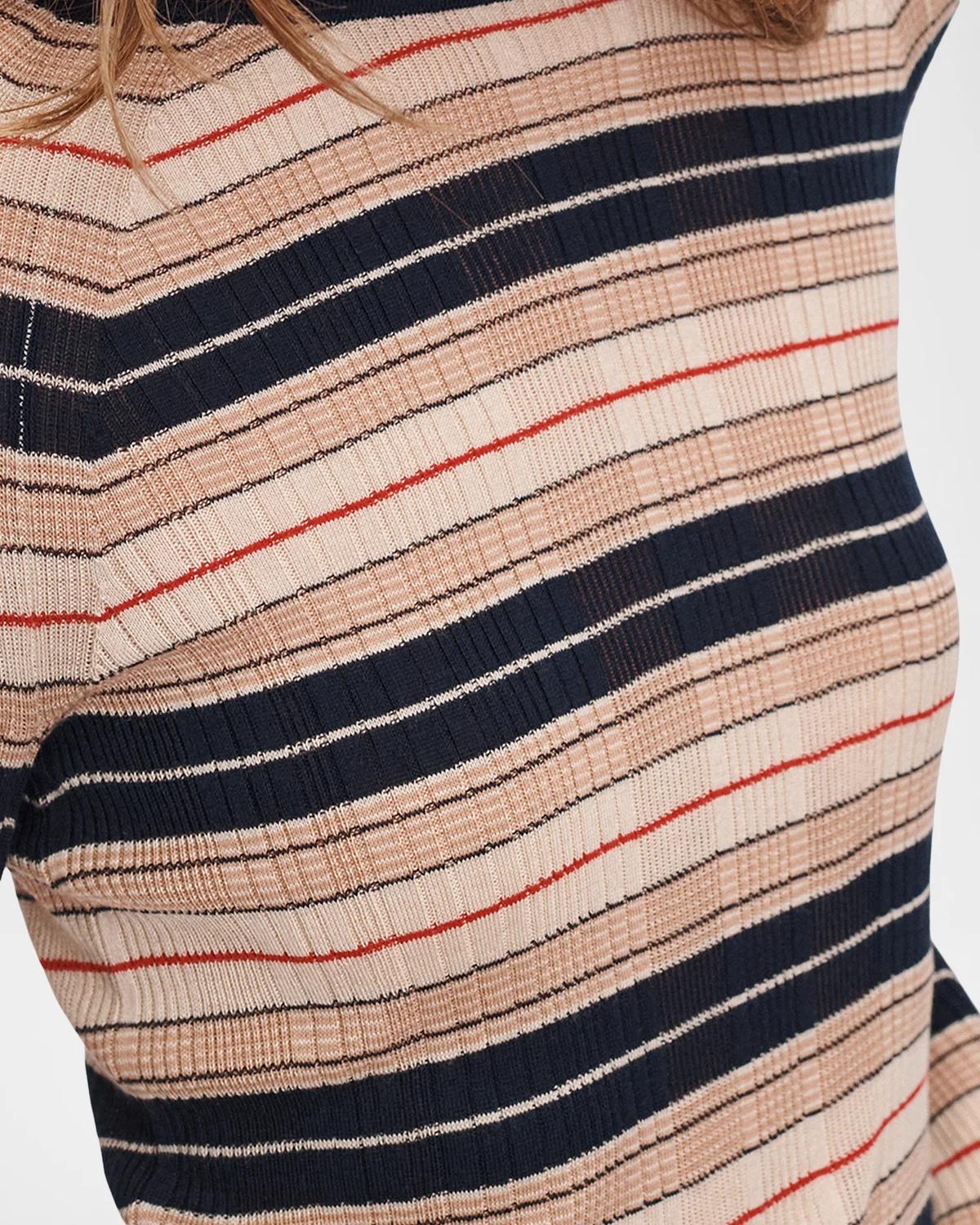 Teresa Striped Silk-Blend Sweater - thumbnail 5