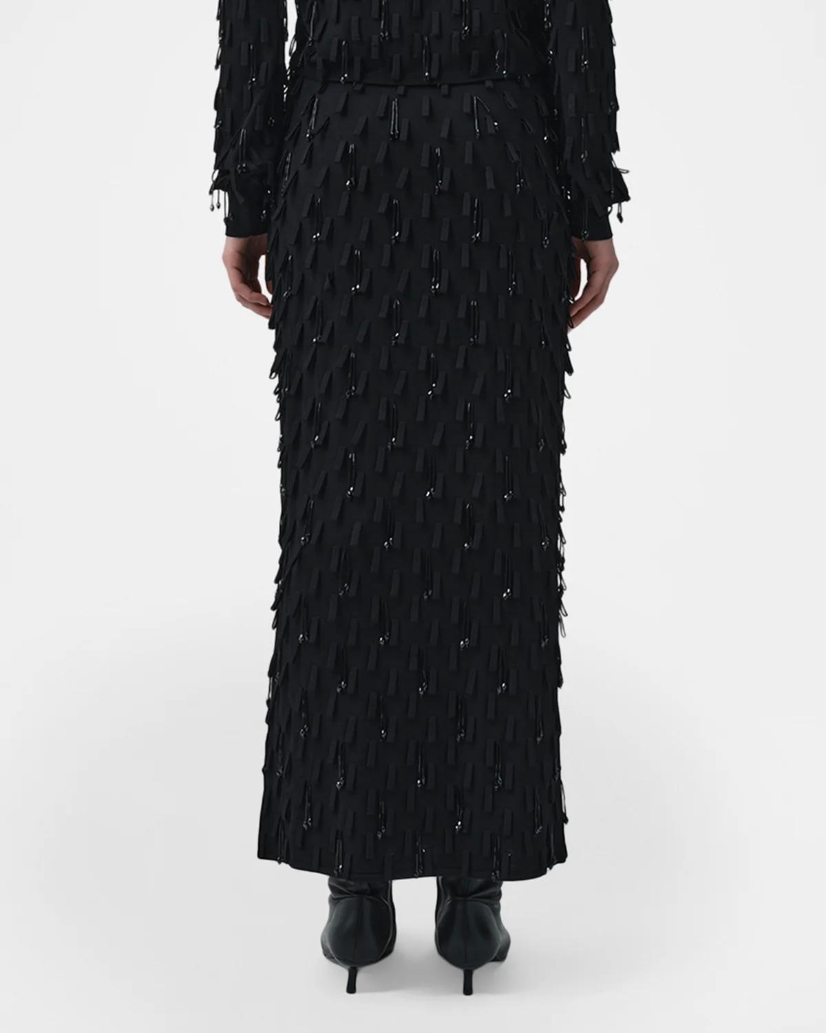 Bree Embellished Knit Midi Skirt - thumbnail 3