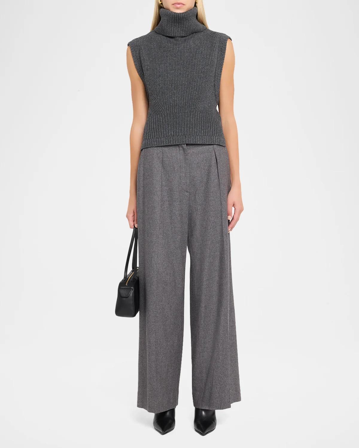 Maple Ribbed Wool-Cashmere Top - thumbnail 2