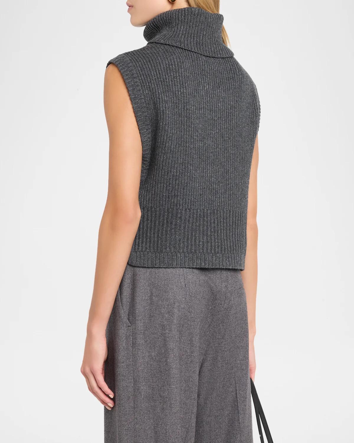 Maple Ribbed Wool-Cashmere Top - thumbnail 3