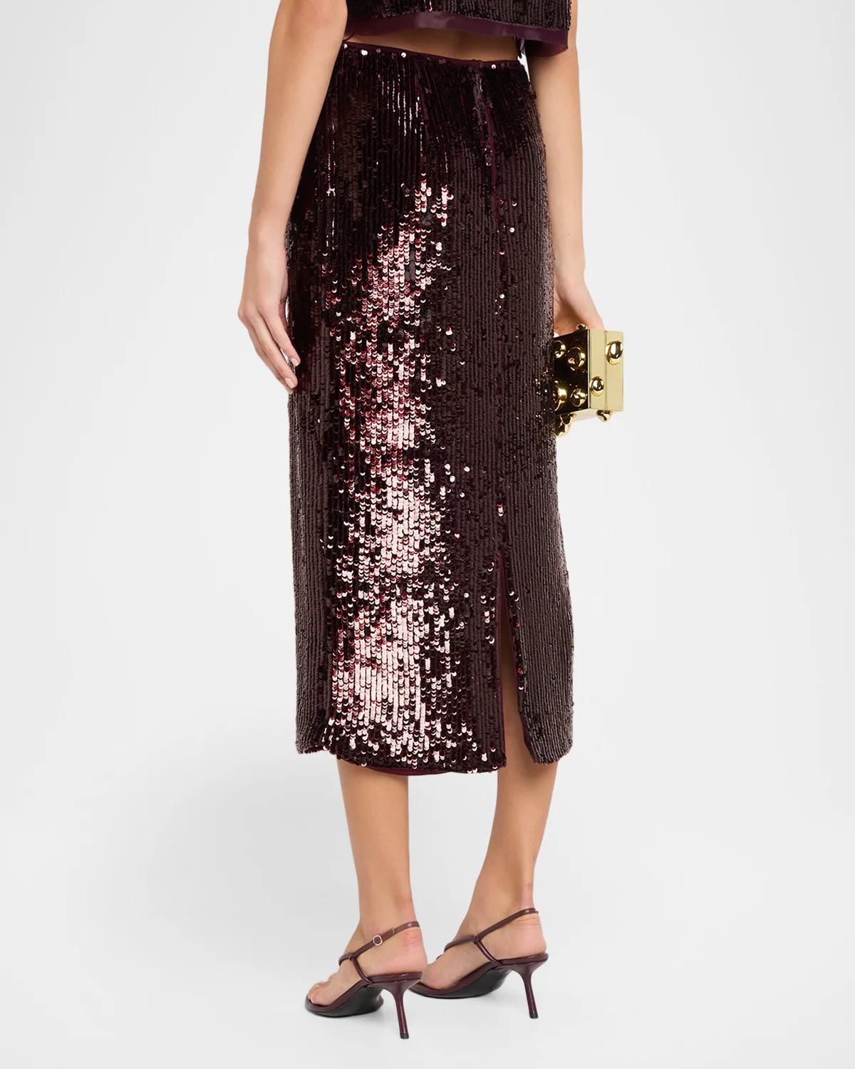 Sequined Midi Skirt - thumbnail 3