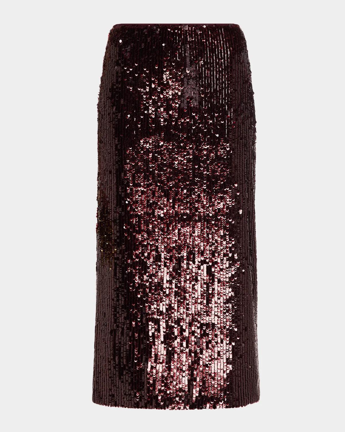 Sequined Midi Skirt