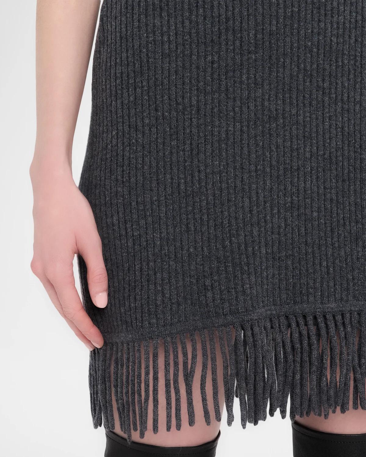 Margot Knit Fringe Mini Dress - thumbnail 5