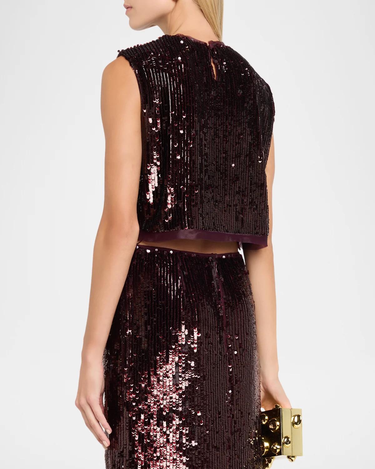 Cydia Sequined Sleeveless Top - thumbnail 3