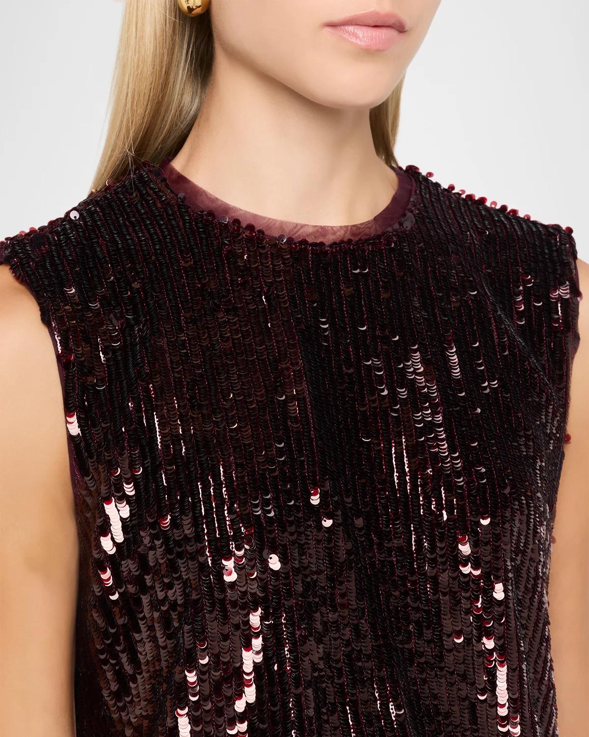 Cydia Sequined Sleeveless Top - thumbnail 5
