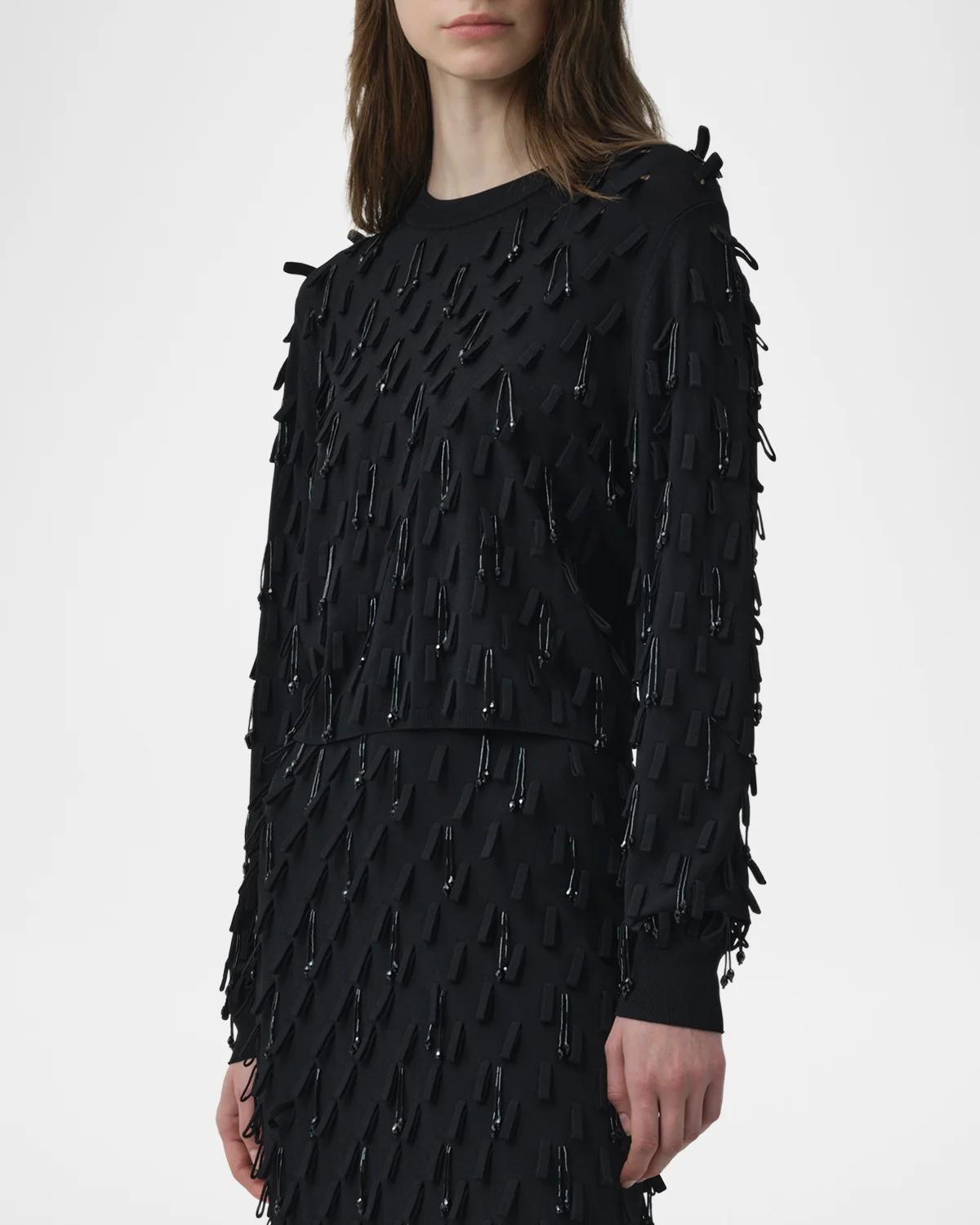 Myra Embellished Crewneck Sweater - thumbnail 4