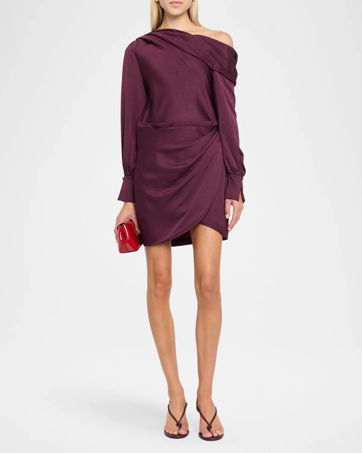 Cameron Satin Dress - thumbnail 2