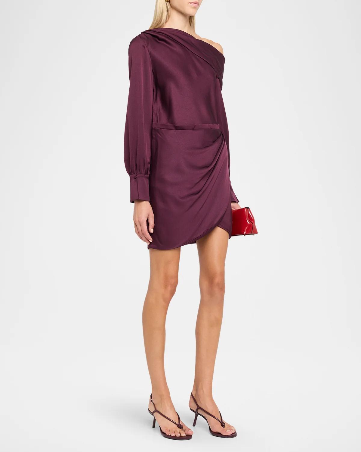 Cameron Satin Dress - thumbnail 4