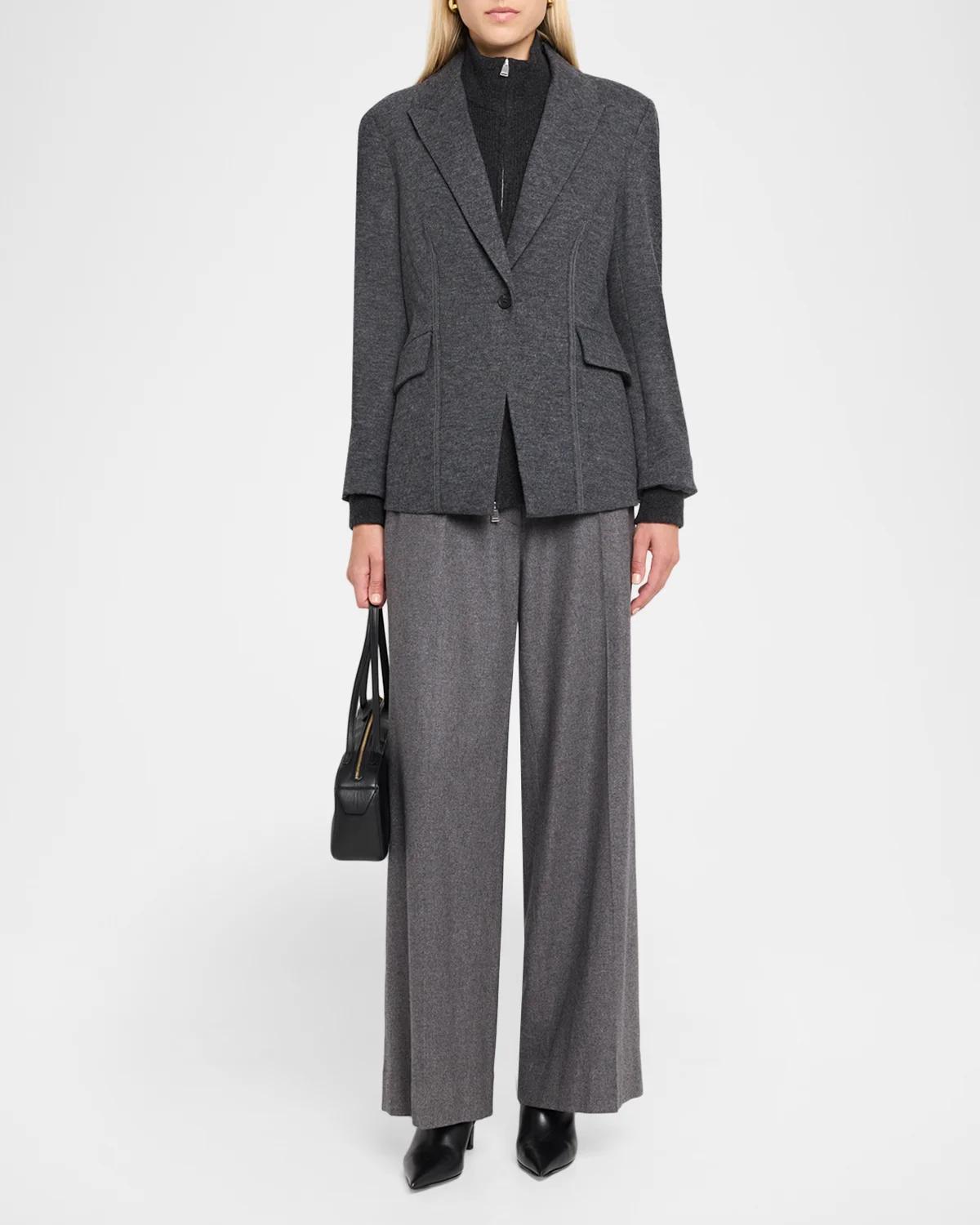 Auden Virgin Wool-Blend Blazer - thumbnail 2