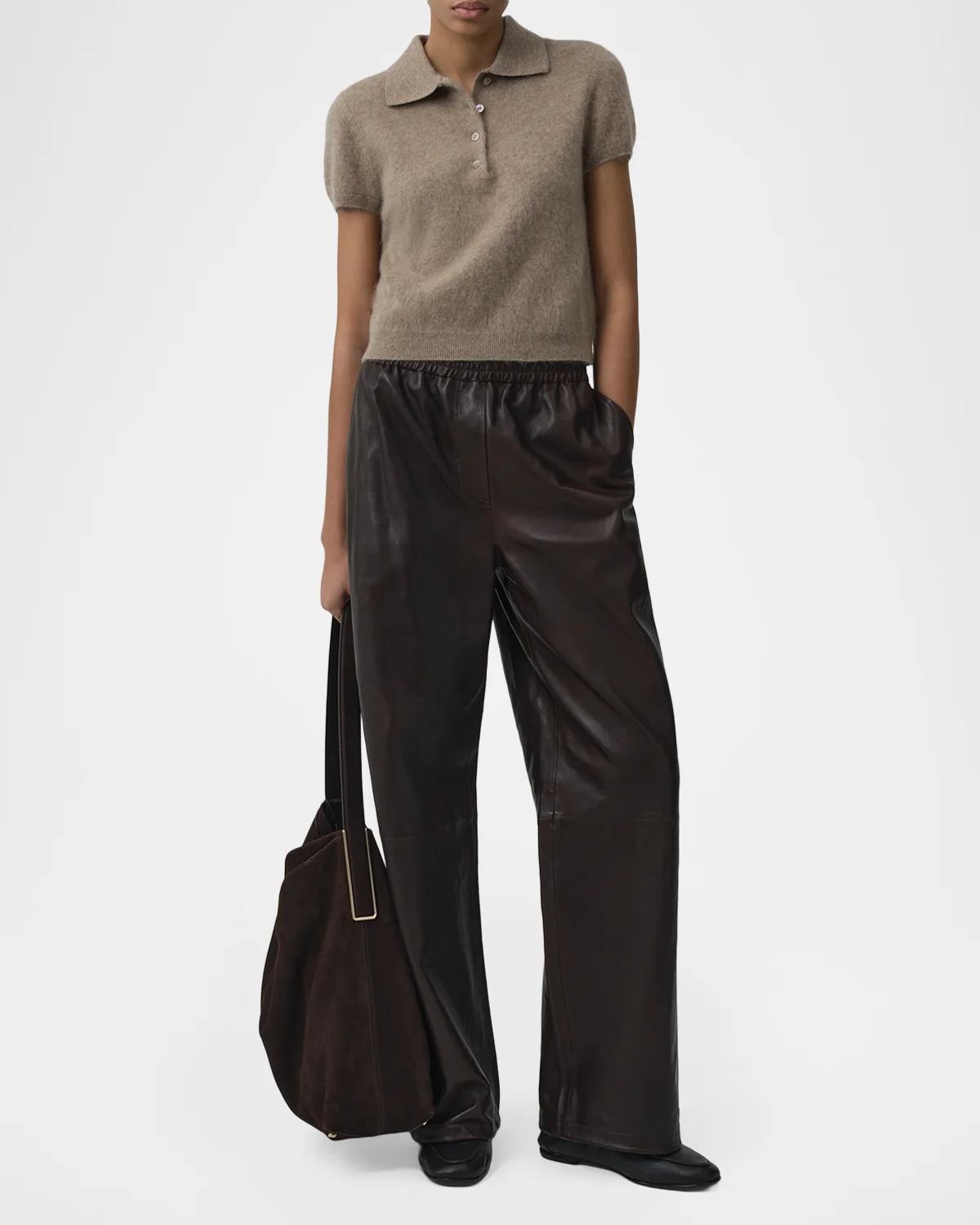 Ivy Short-Sleeve Polo Sweater - thumbnail 2