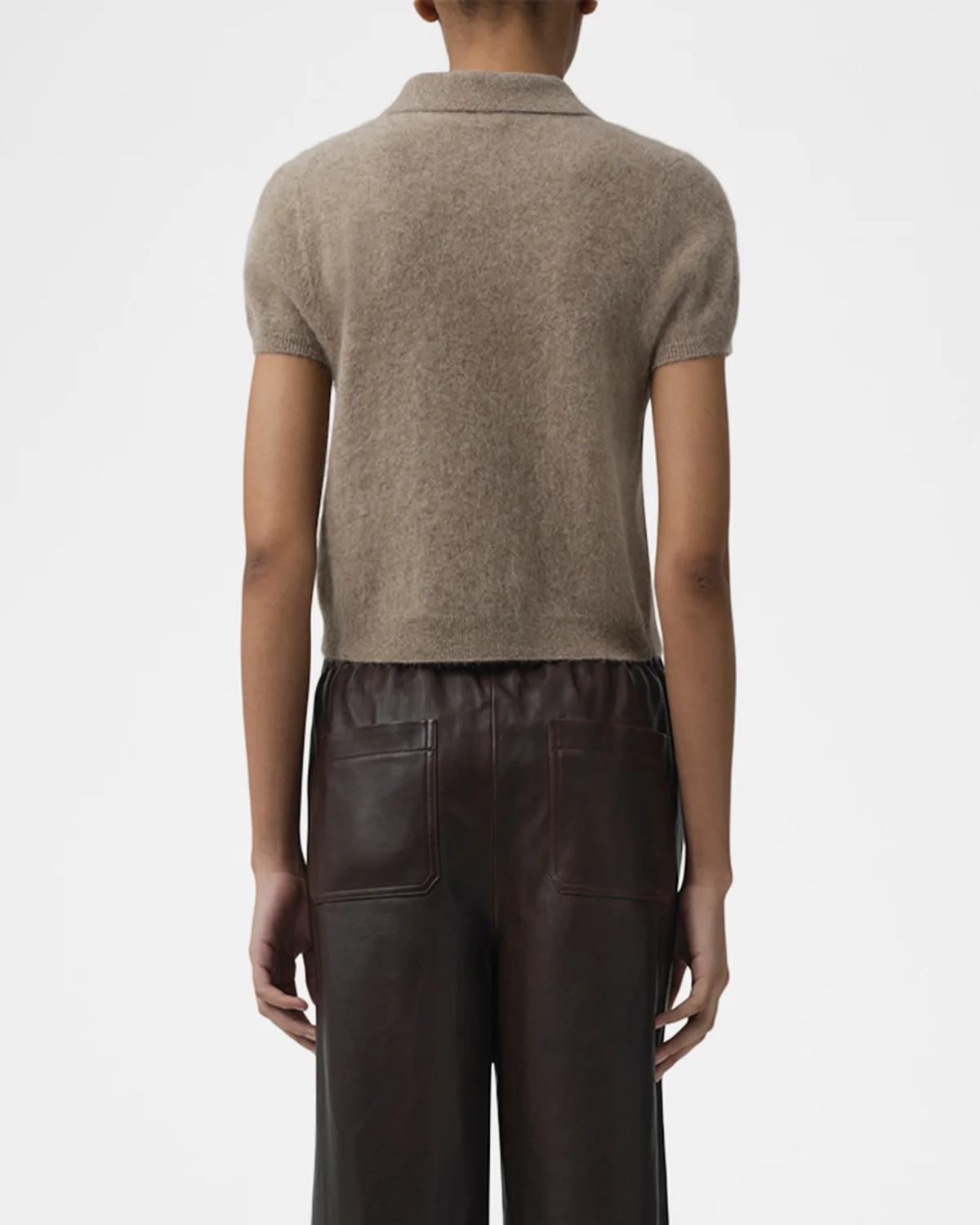Ivy Short-Sleeve Polo Sweater - thumbnail 3