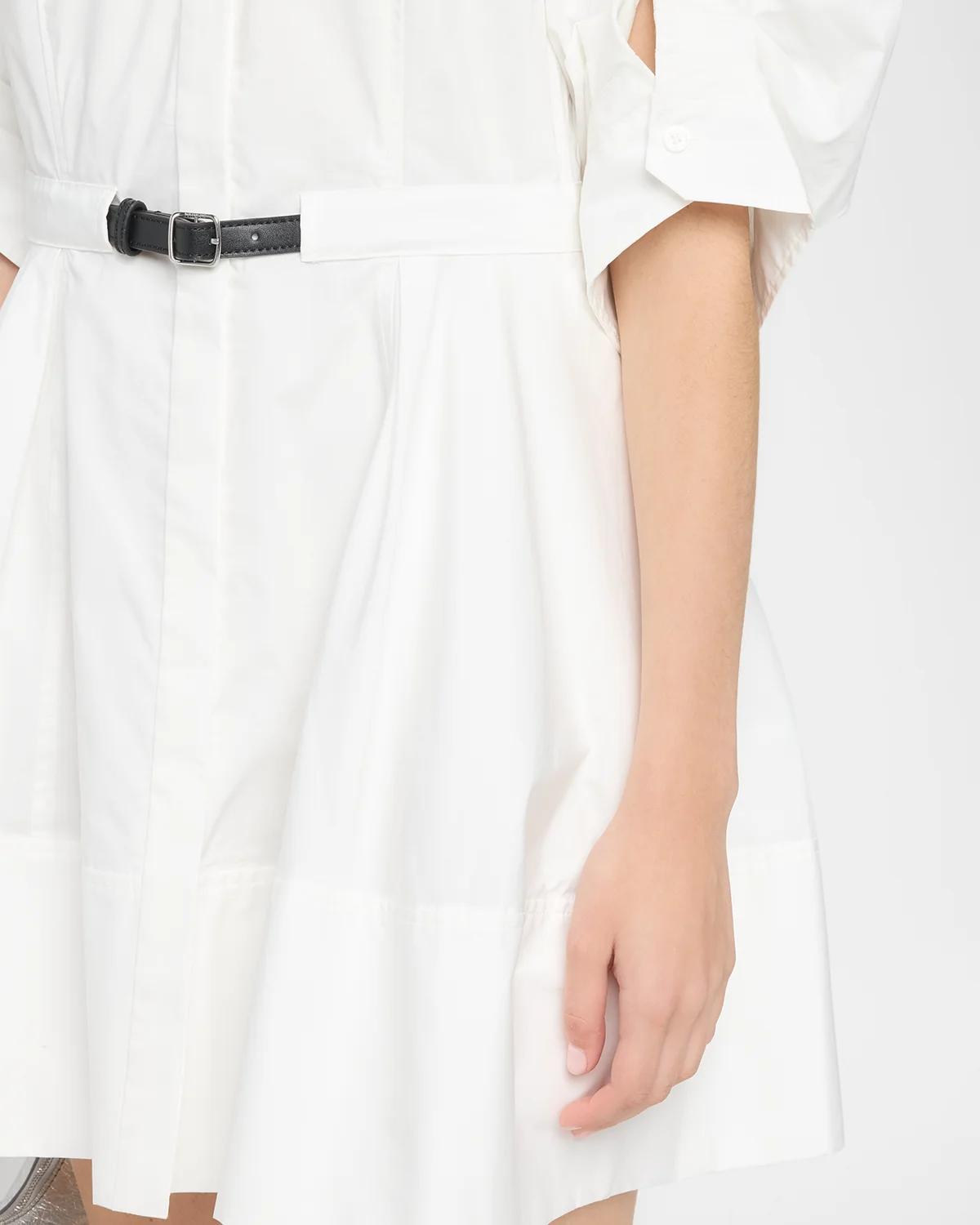 Shana Belted Ruched Sleeve Dress - thumbnail 5