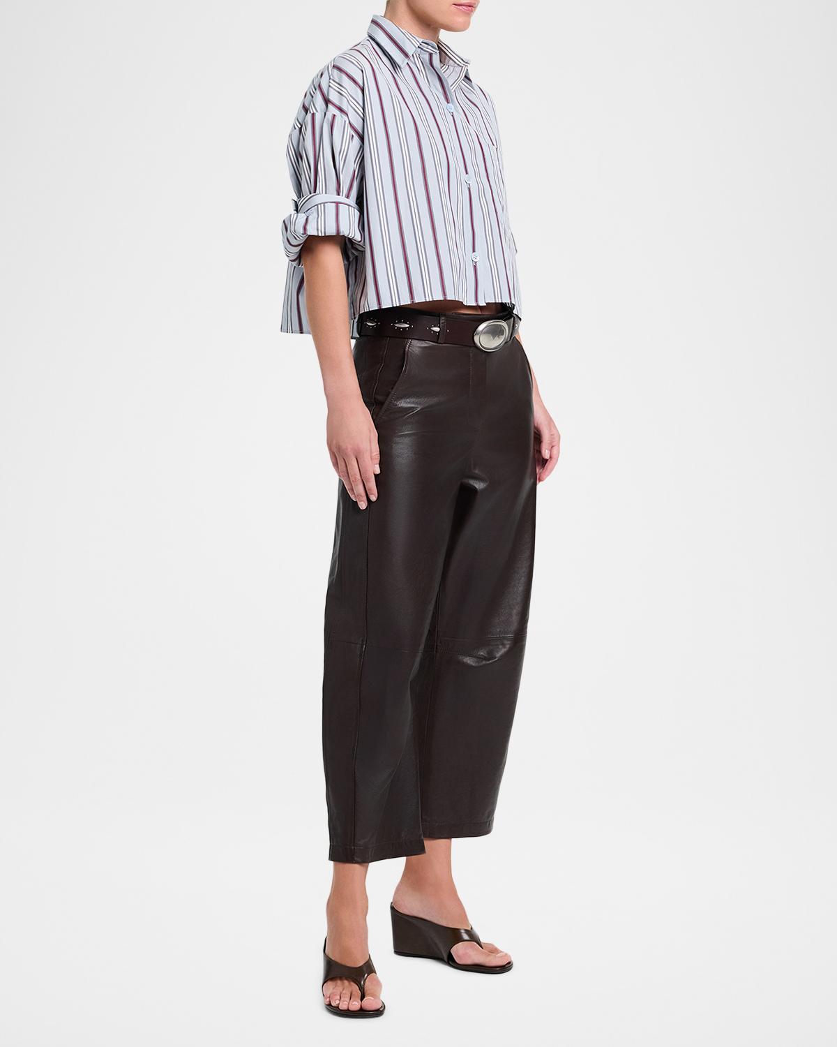 Next Ex Cropped Cotton Poplin Shirt - thumbnail 2