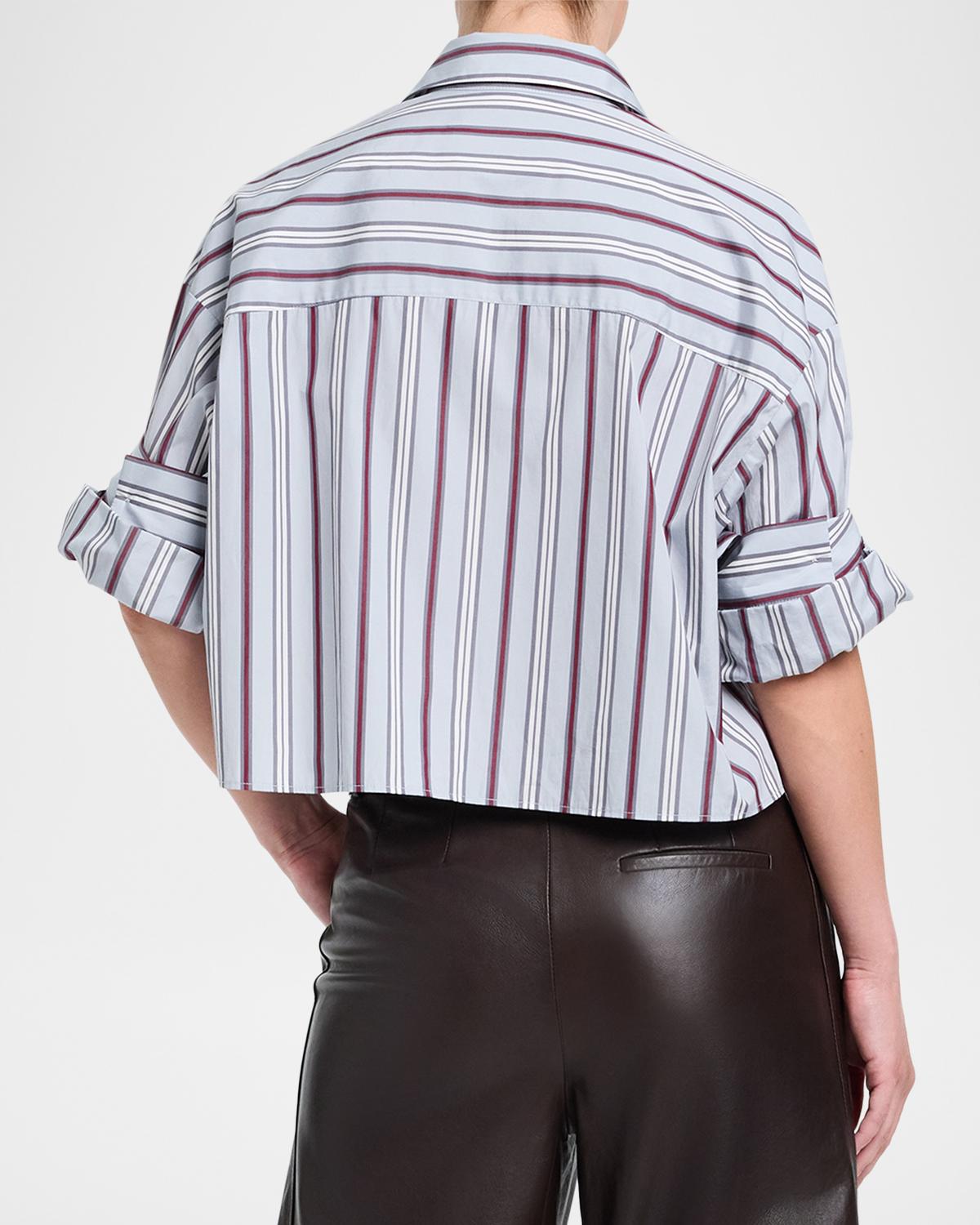 Next Ex Cropped Cotton Poplin Shirt - thumbnail 3