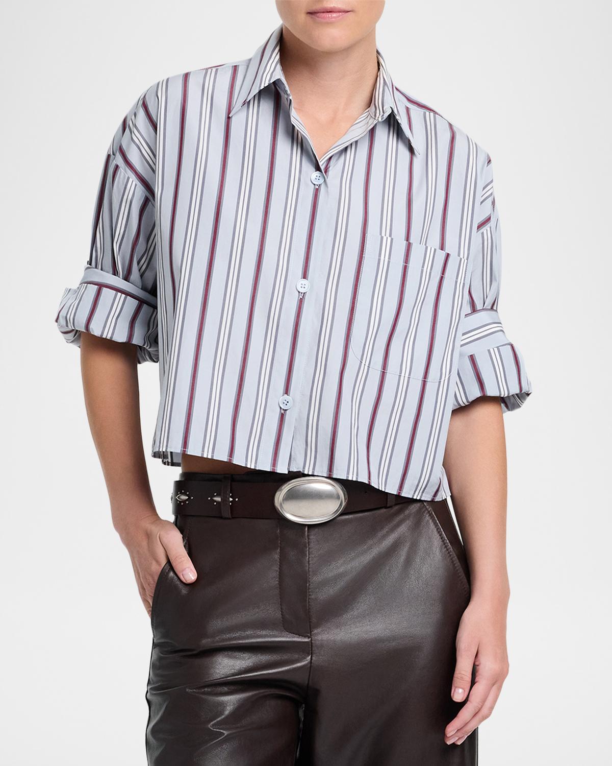 Next Ex Cropped Cotton Poplin Shirt - thumbnail 4