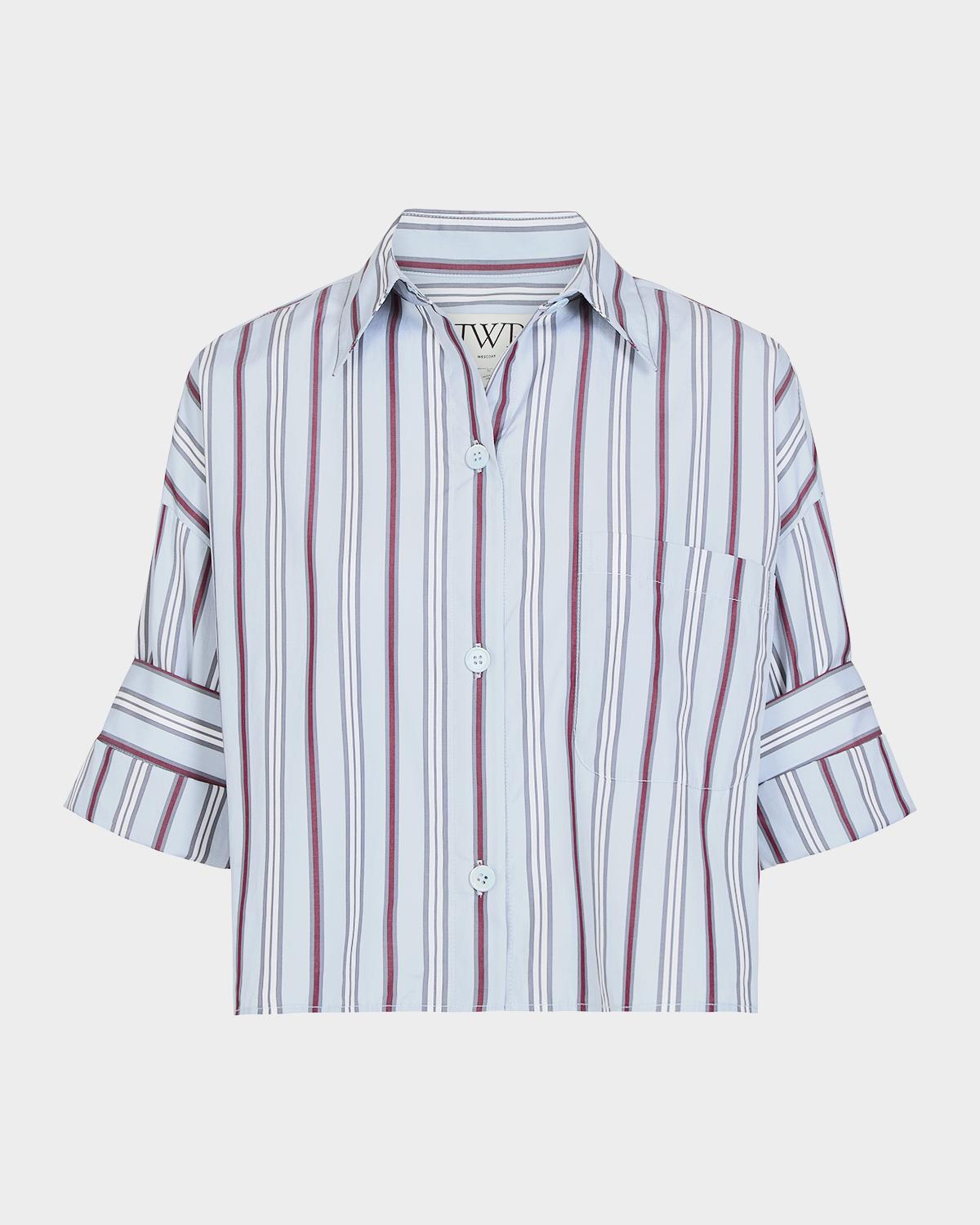 Next Ex Cropped Cotton Poplin Shirt