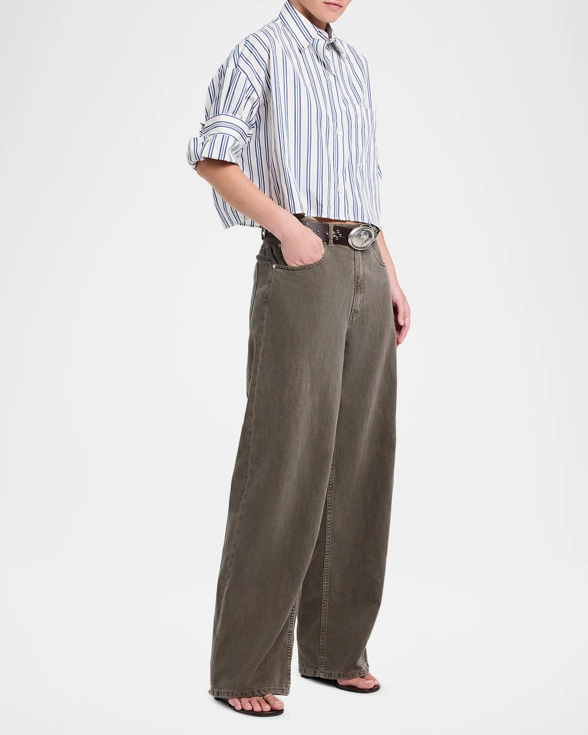 Next Ex Cropped Cotton Poplin Shirt - thumbnail 7
