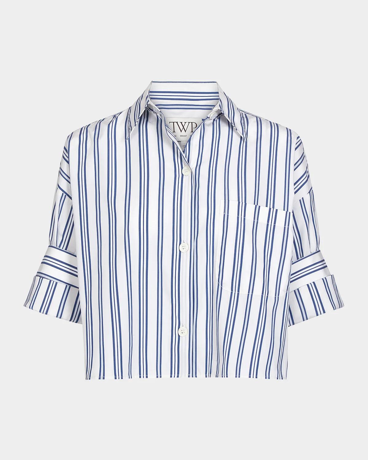 Next Ex Cropped Cotton Poplin Shirt - thumbnail 6