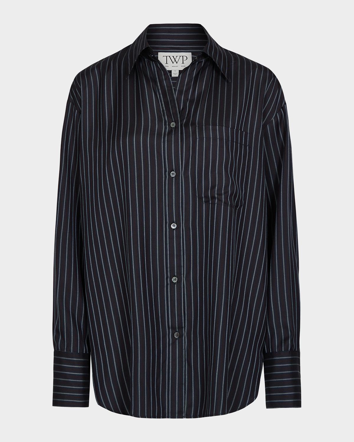 Big Joe Striped Silk Shirt