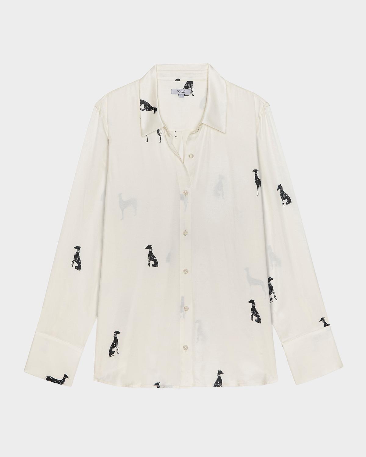 Saige Dog-Print Shirt