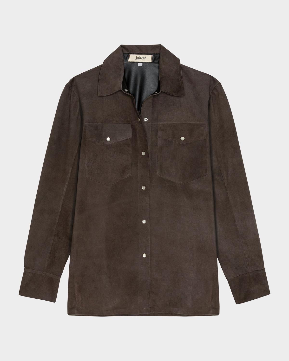 Dean Suede Flap-Pocket Shirt