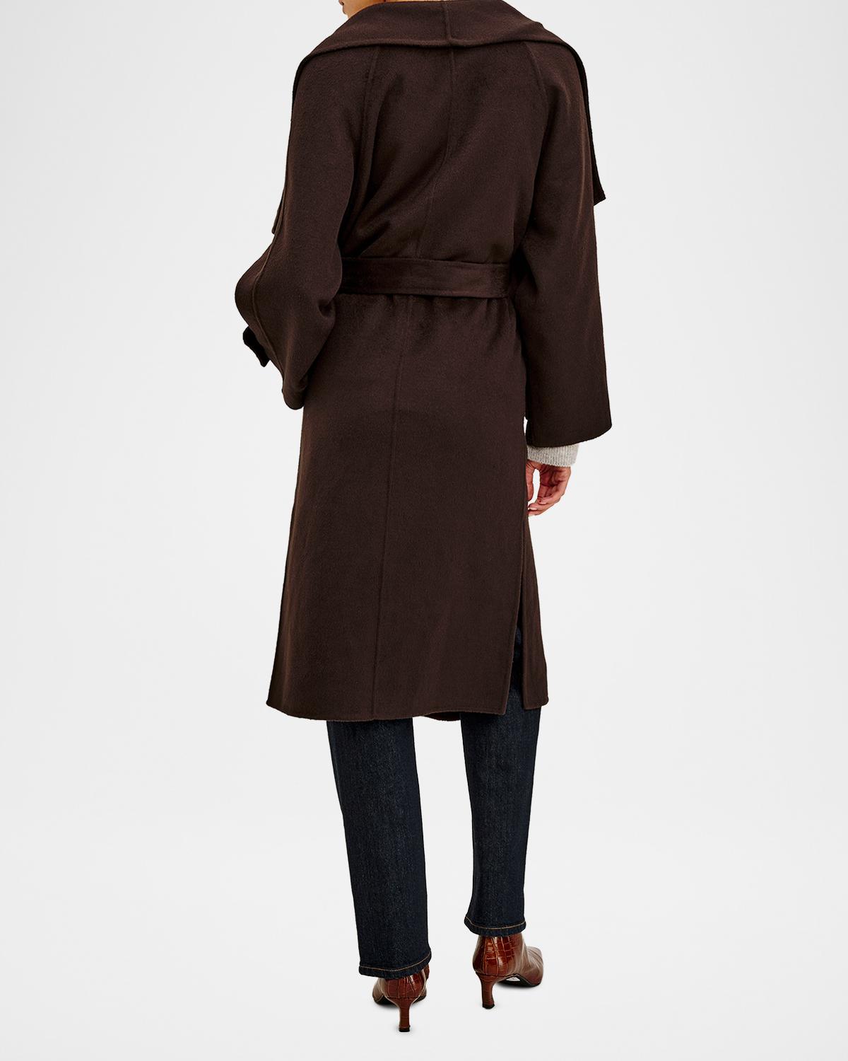 Celeste Tie-Waist Wool-Blend Coat - thumbnail 3