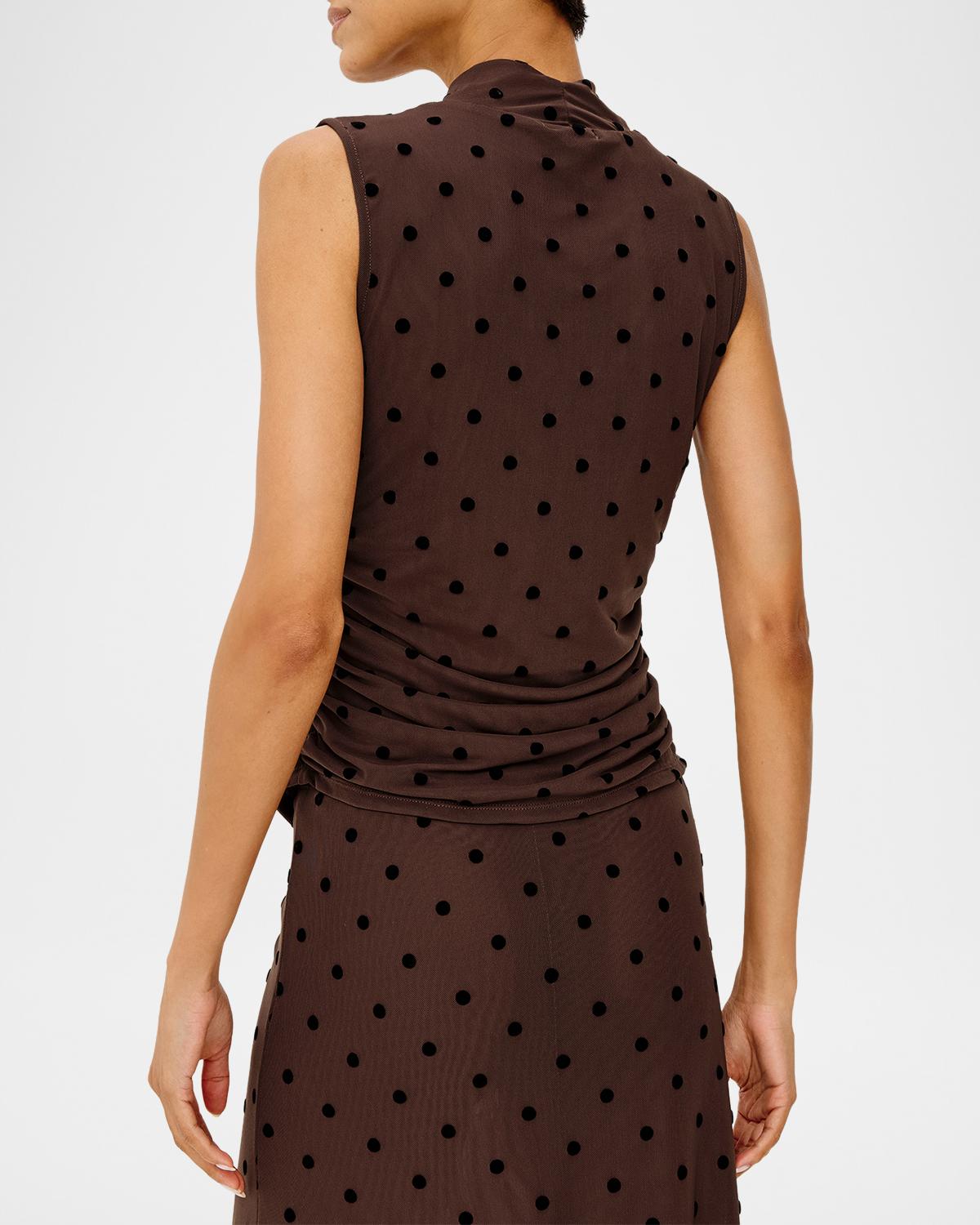 Lauris Polka Dot Sleeveless Top - thumbnail 3