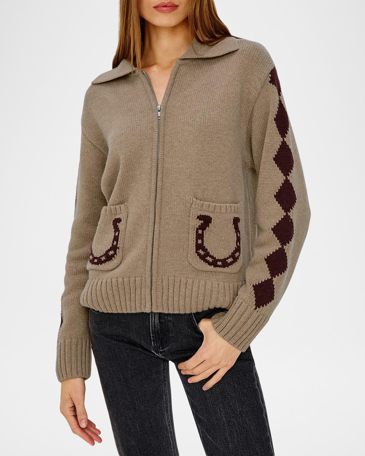 Rhea Zip-Front Sweater - thumbnail 4