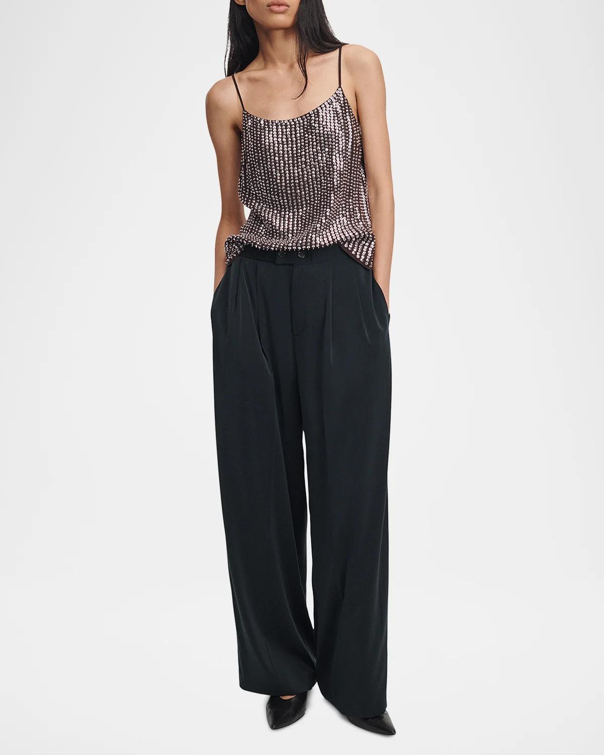 Shania Pleated Wide-Leg Pants - thumbnail 2