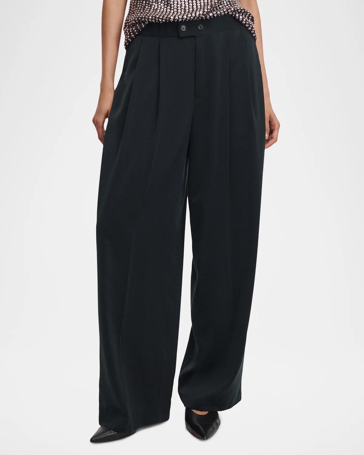 Shania Pleated Wide-Leg Pants - thumbnail 4