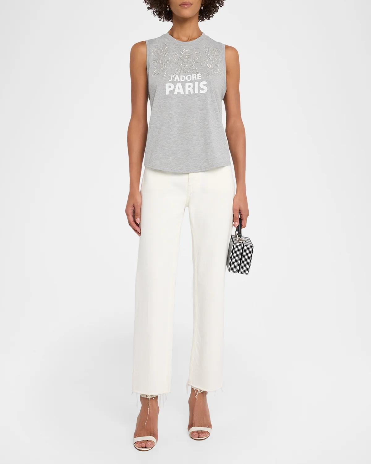 J'Adore Paris Embellished Sleeveless Top - thumbnail 2