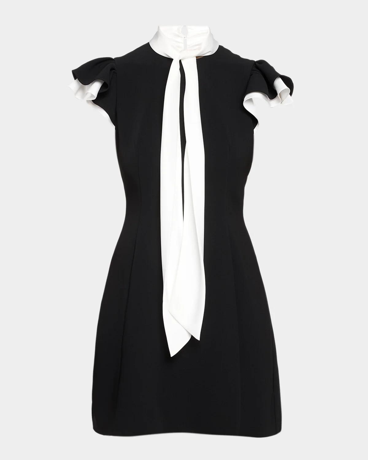 Sarya Tieneck Sheath Mini Dress