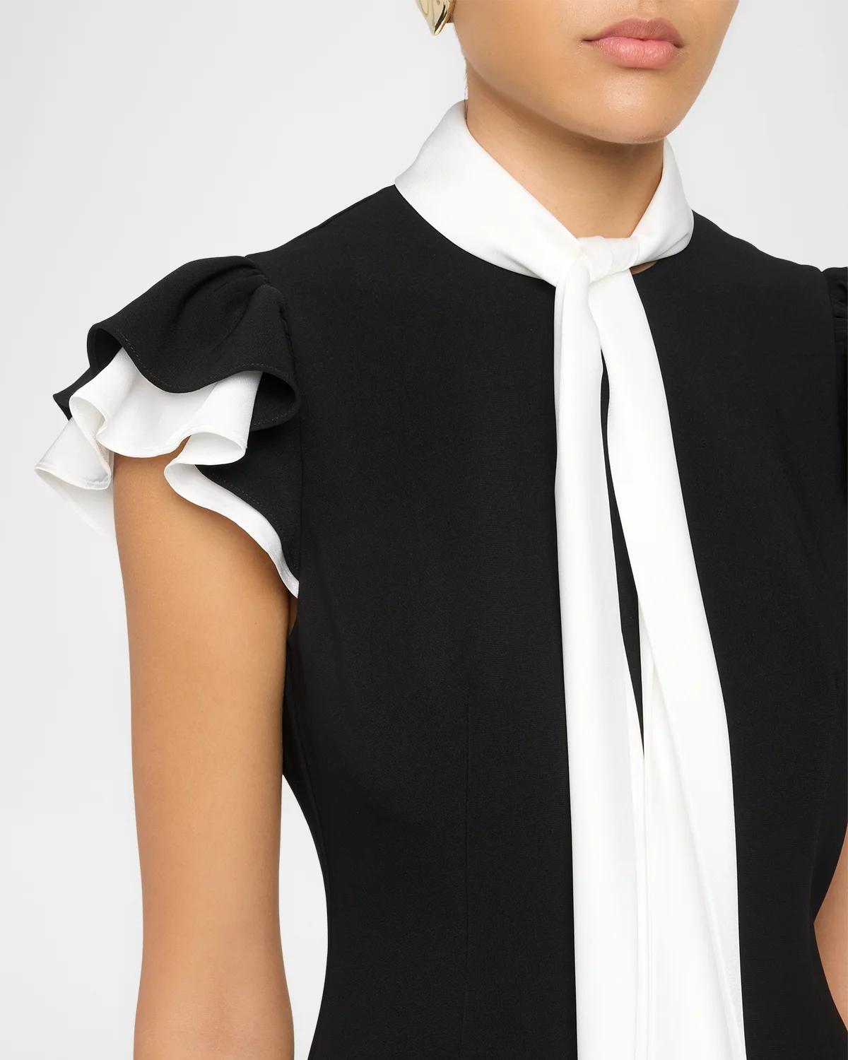 Sarya Tieneck Sheath Mini Dress - thumbnail 5