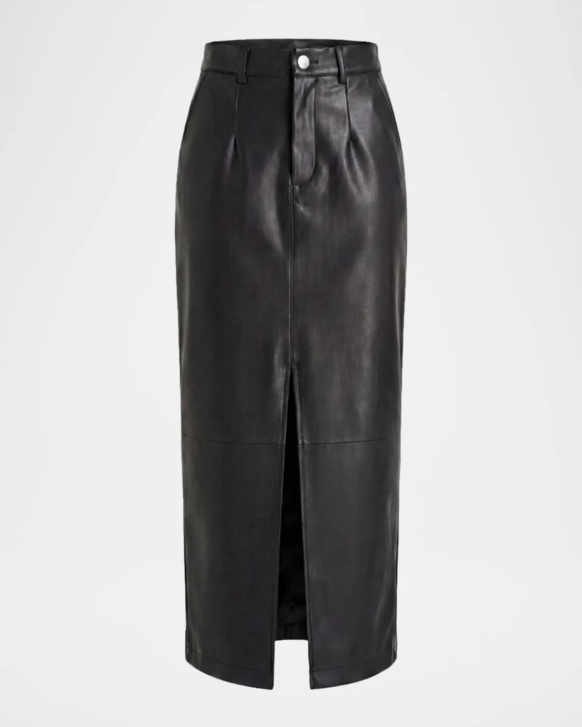 Meg Faux Leather Midi Skirt