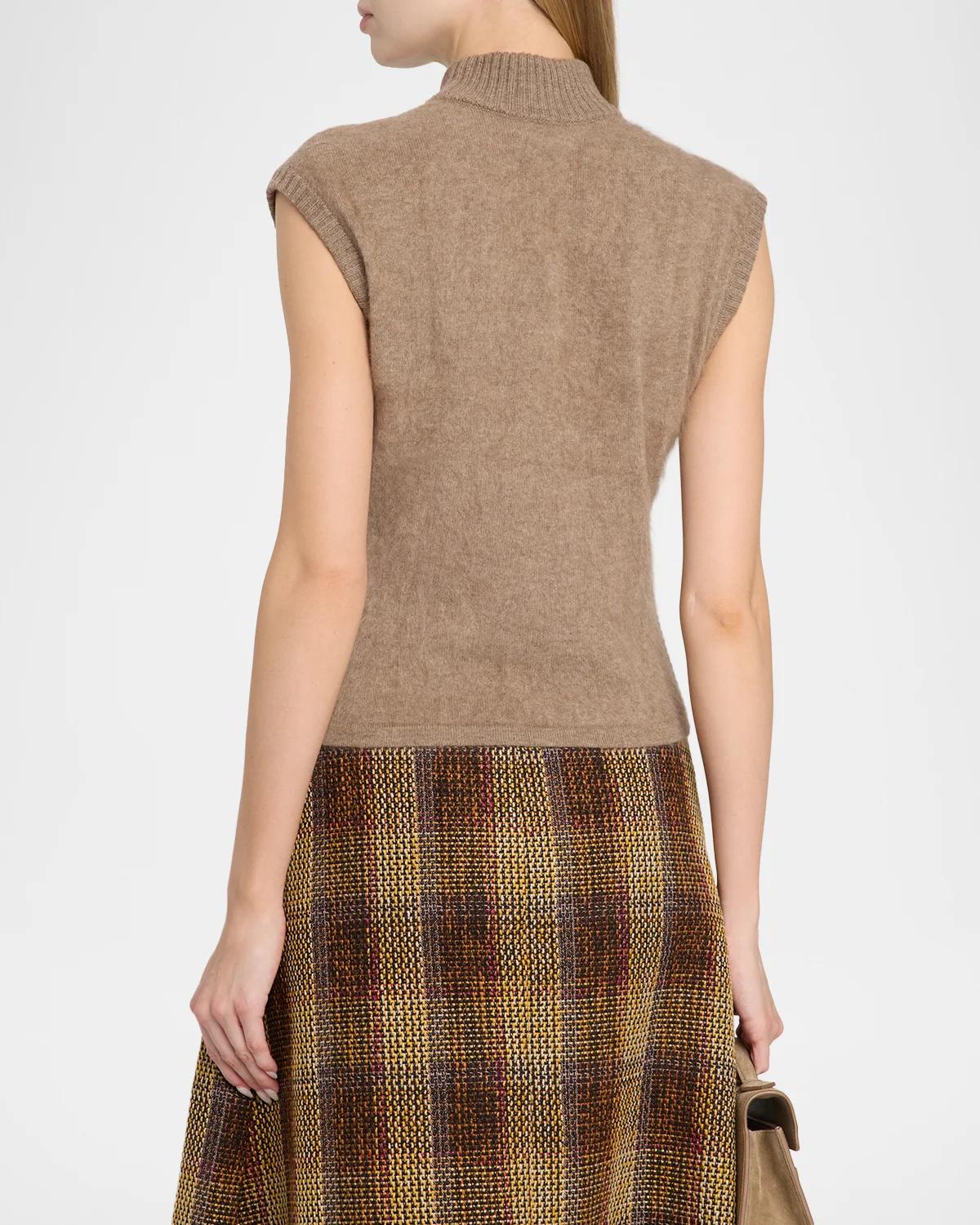 Sabina Mock-Neck Sleeveless Sweater - thumbnail 3