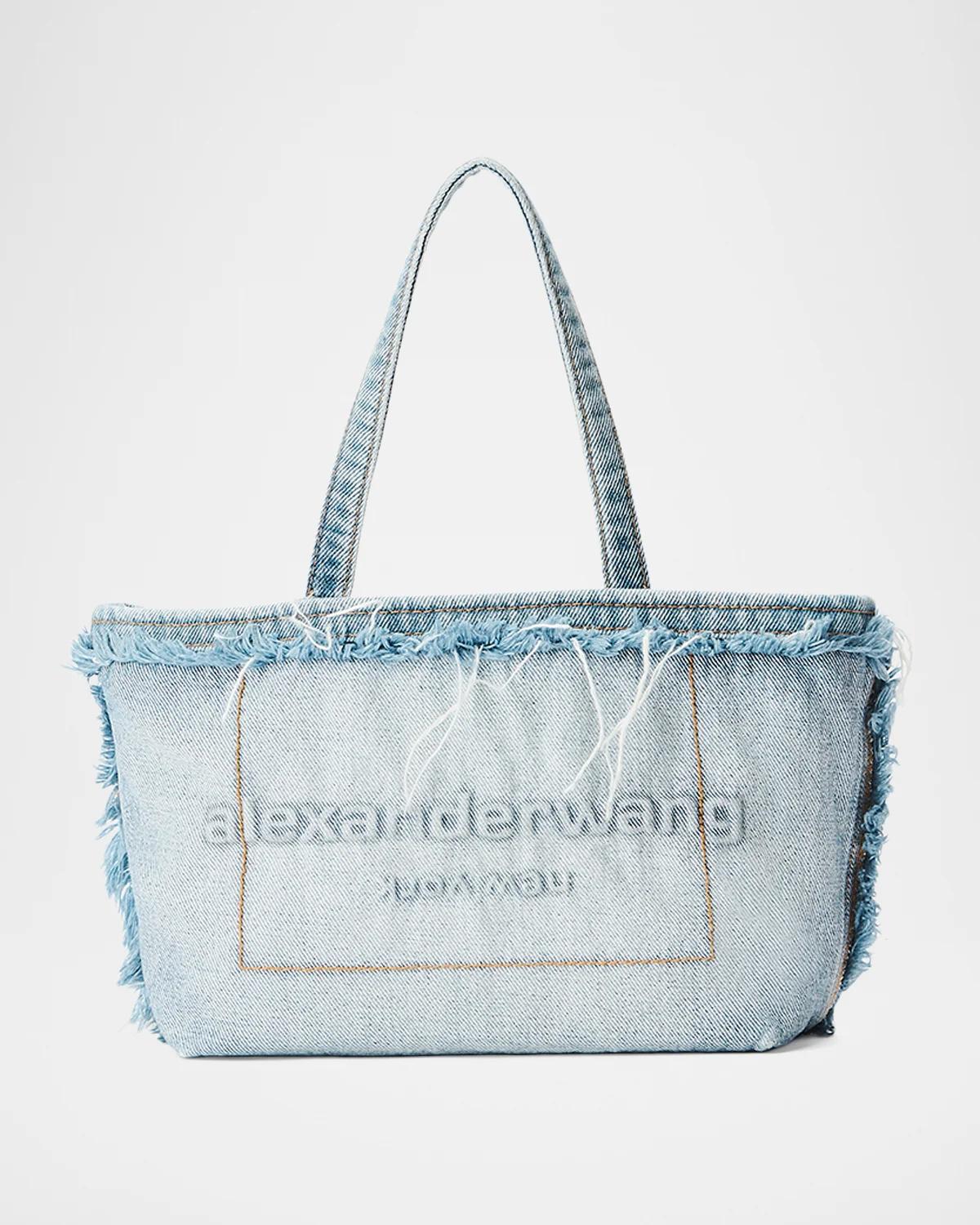 Alexander Wang Punch Small Denim Tote Bag | Neiman Marcus