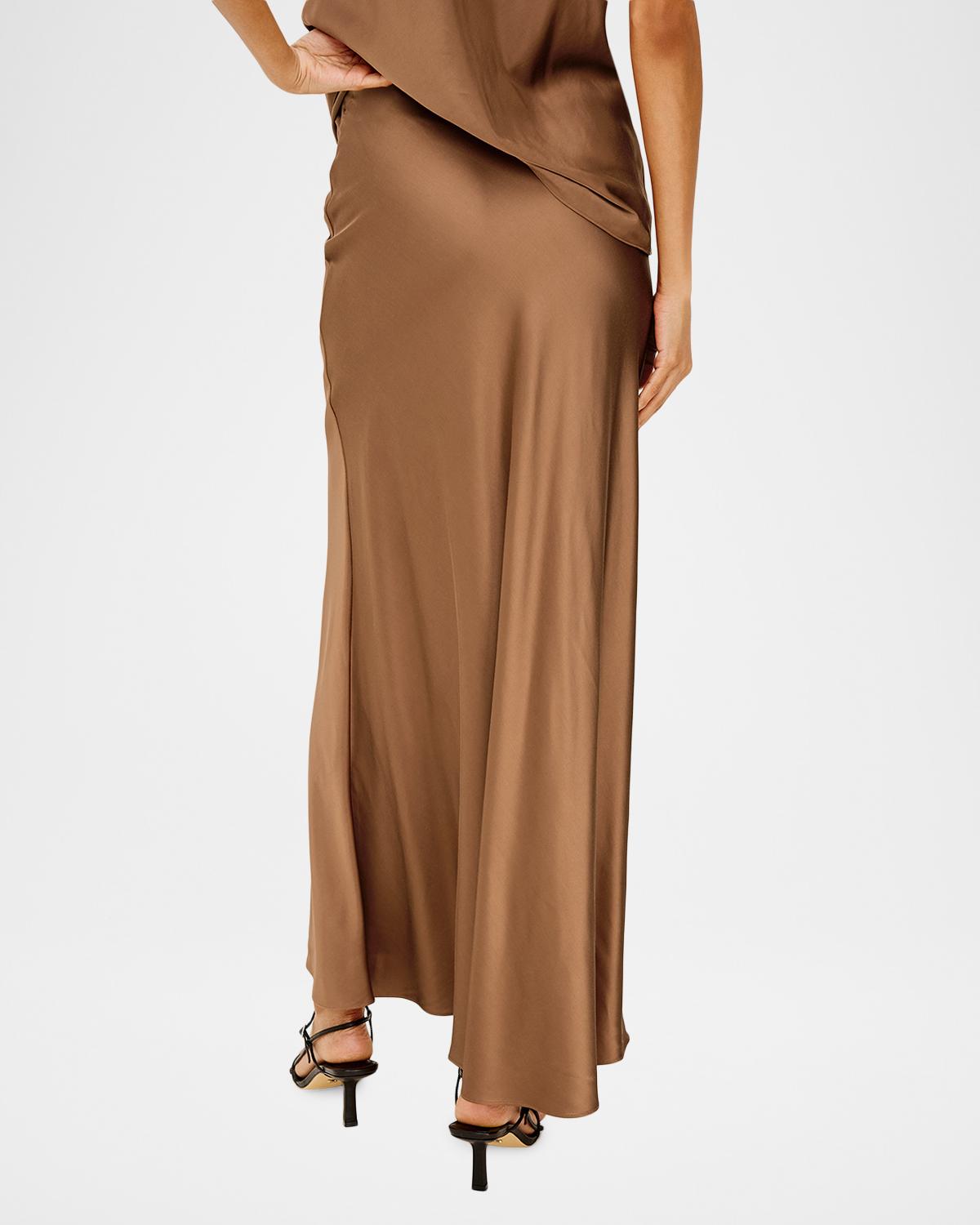 Romina Satin Maxi Skirt - thumbnail 3