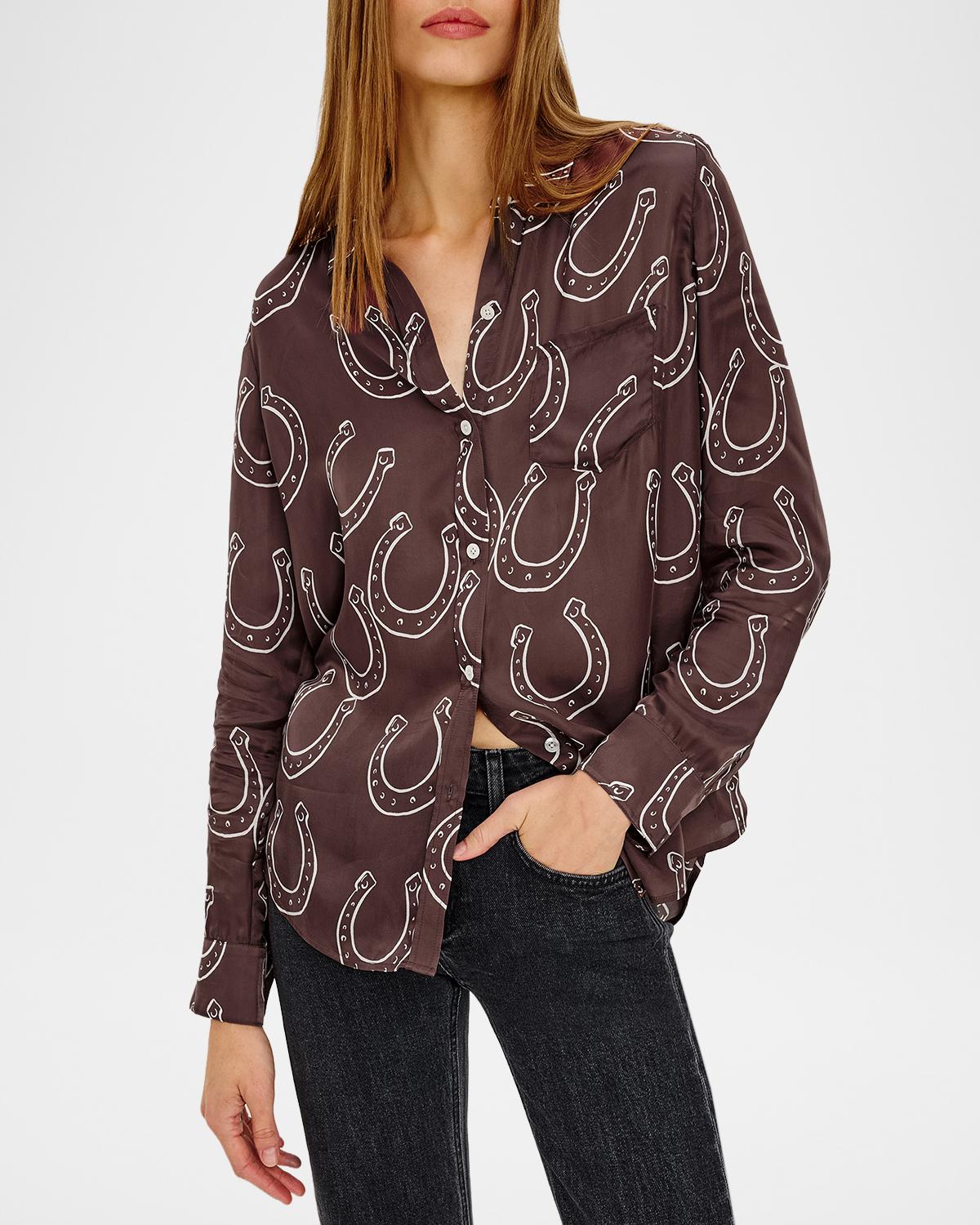 Alyssa Horseshoe-Print Shirt - thumbnail 4
