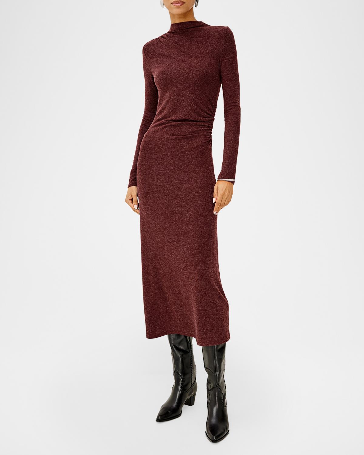 Margaret Ruched Midi Dress - thumbnail 2