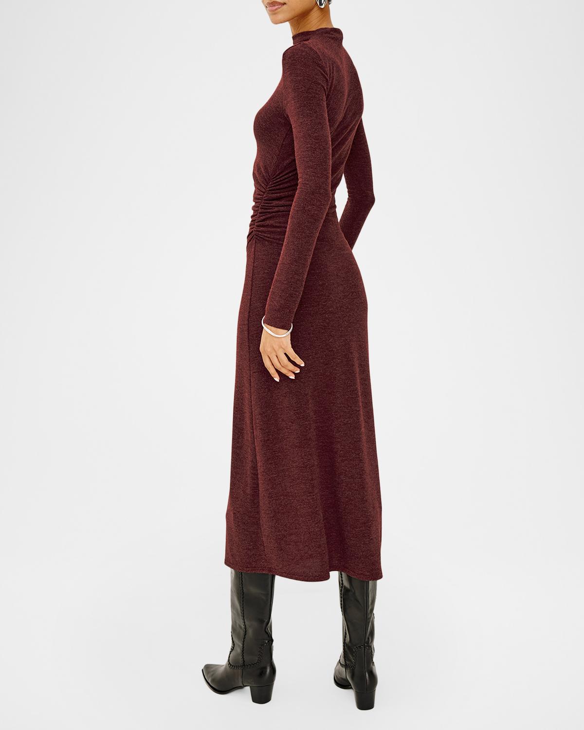 Margaret Ruched Midi Dress - thumbnail 3